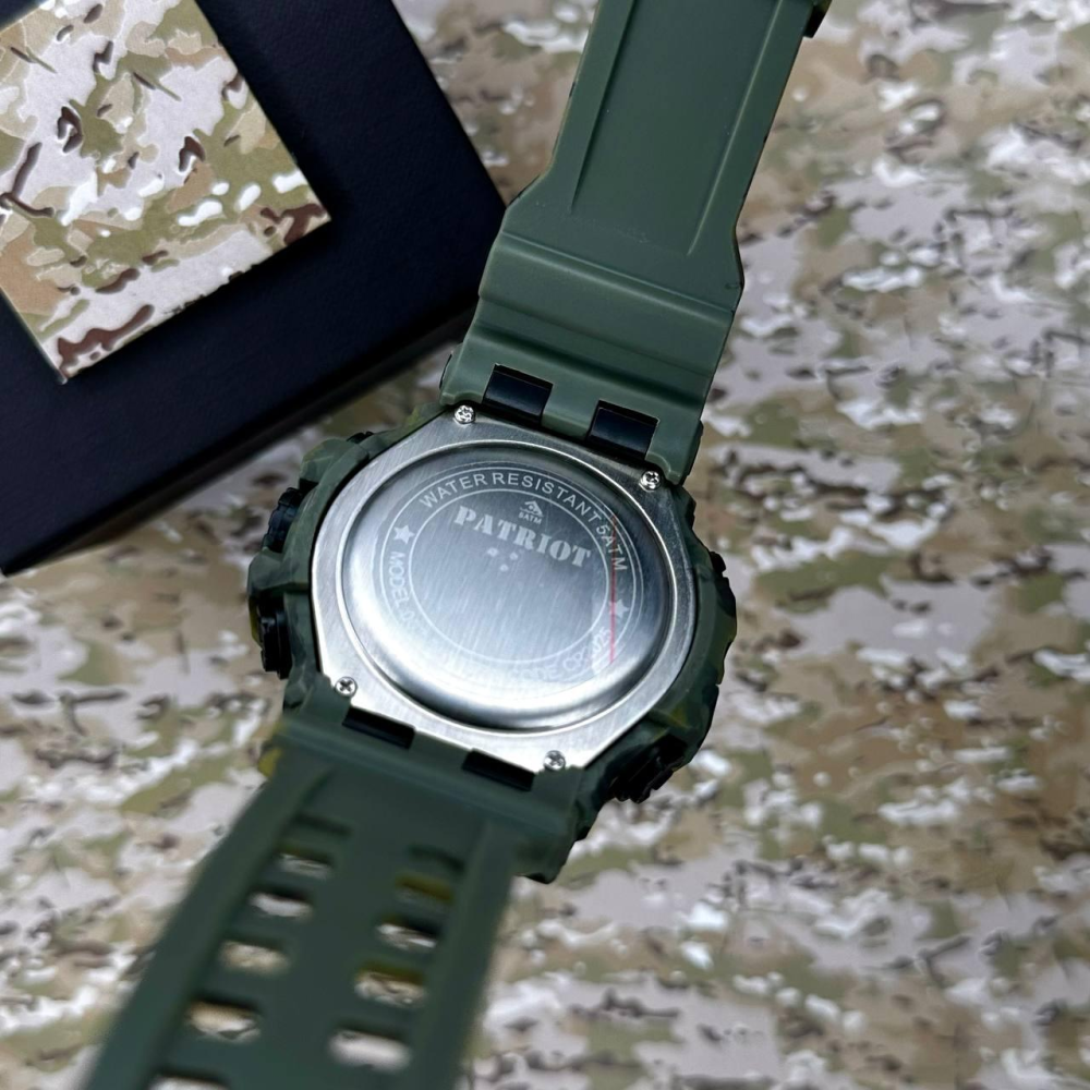Годинник наручний Patriot 003CMGRDSNS ДСНС Зелений камуфляж + Коробка.
