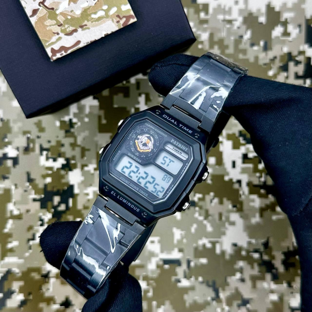Годинник наручний Patriot 011SISSO ССО Чорні + Коробка.