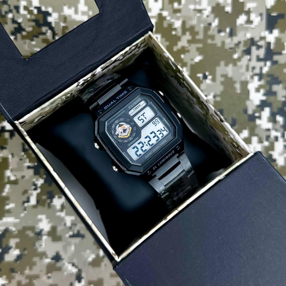 Годинник наручний Patriot 011SISSO ССО Чорні + Коробка.