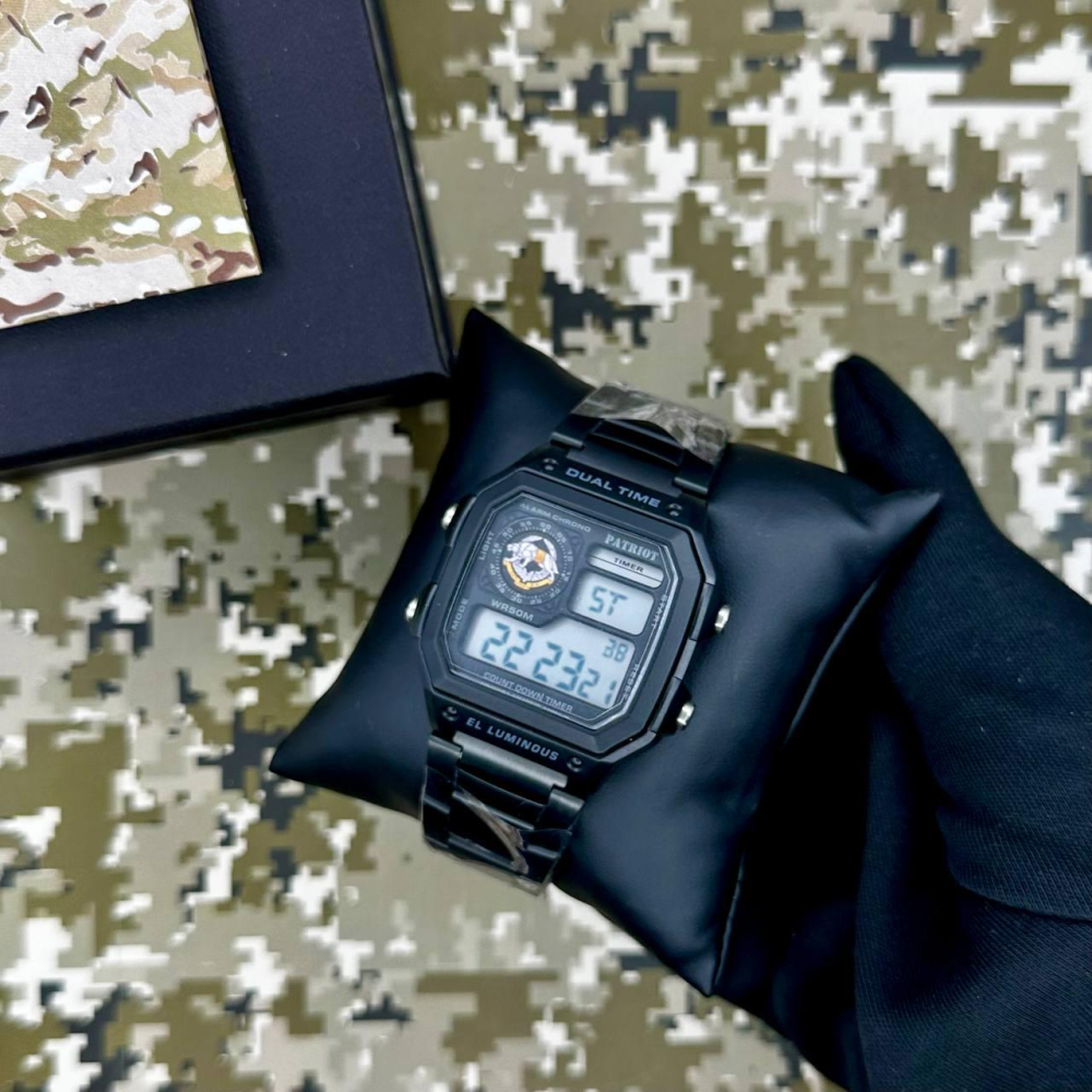 Годинник наручний Patriot 011SISSO ССО Чорні + Коробка.