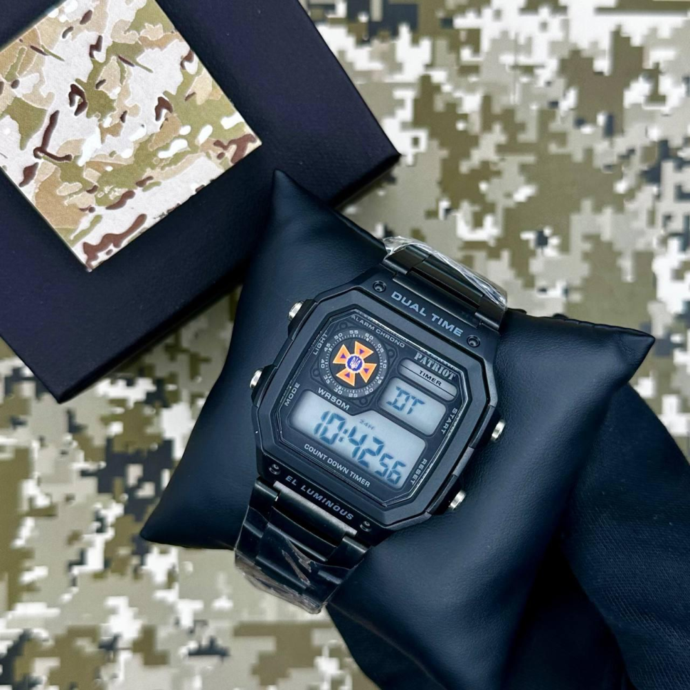 Годинник наручний Patriot 011SIDSNS ДСНС Чорні + Коробка.