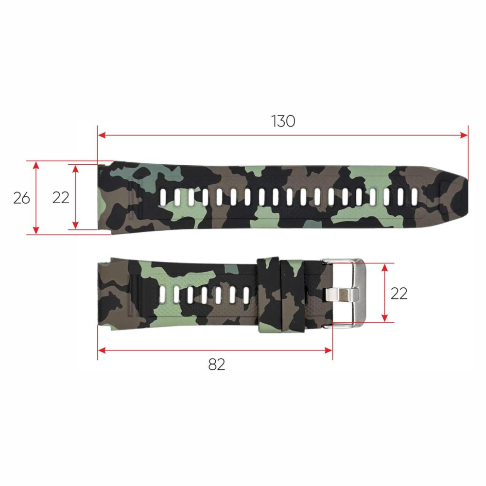 Ремінець для смарт годинника K59 Camo Green
