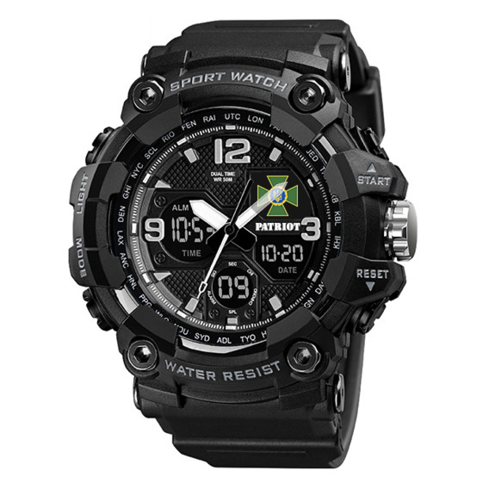 Годинник наручний Patriot 006BKDPS ДПС Чорні + Коробка