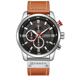 Curren 8291 Brown-Silver-Black Curren 8291 Brown-Silver-Black