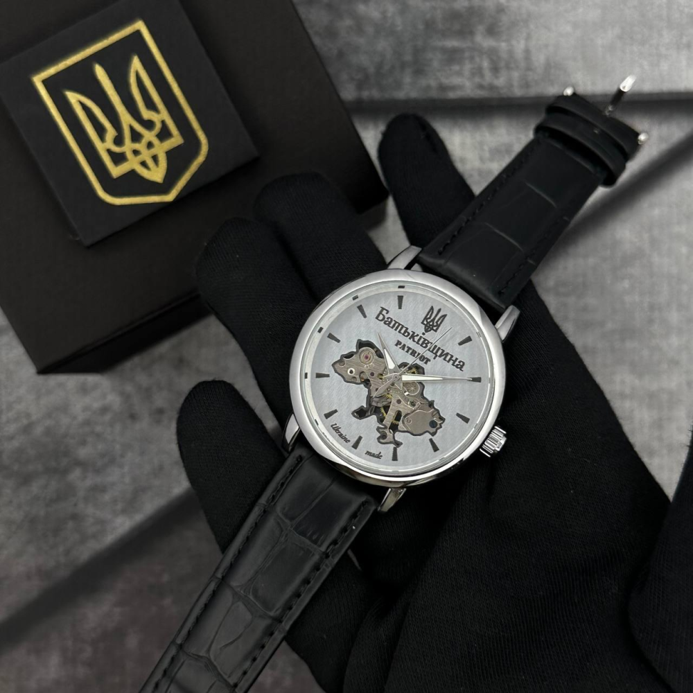 Годинник наручний Patriot 022SISI Mechanic Батьківщина Silver-Silver