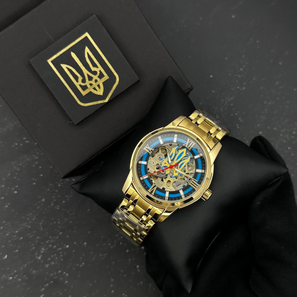 Годинник наручний Patriot 025 Sharp Gold Blue.