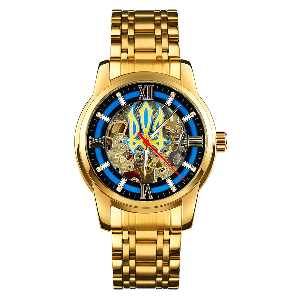 Годинник наручний Patriot 025 Sharp Gold Blue.