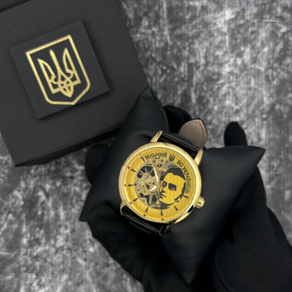 Годинник наручний Patriot 022 Gold-Black Mechanic Вільний бо Укранець
