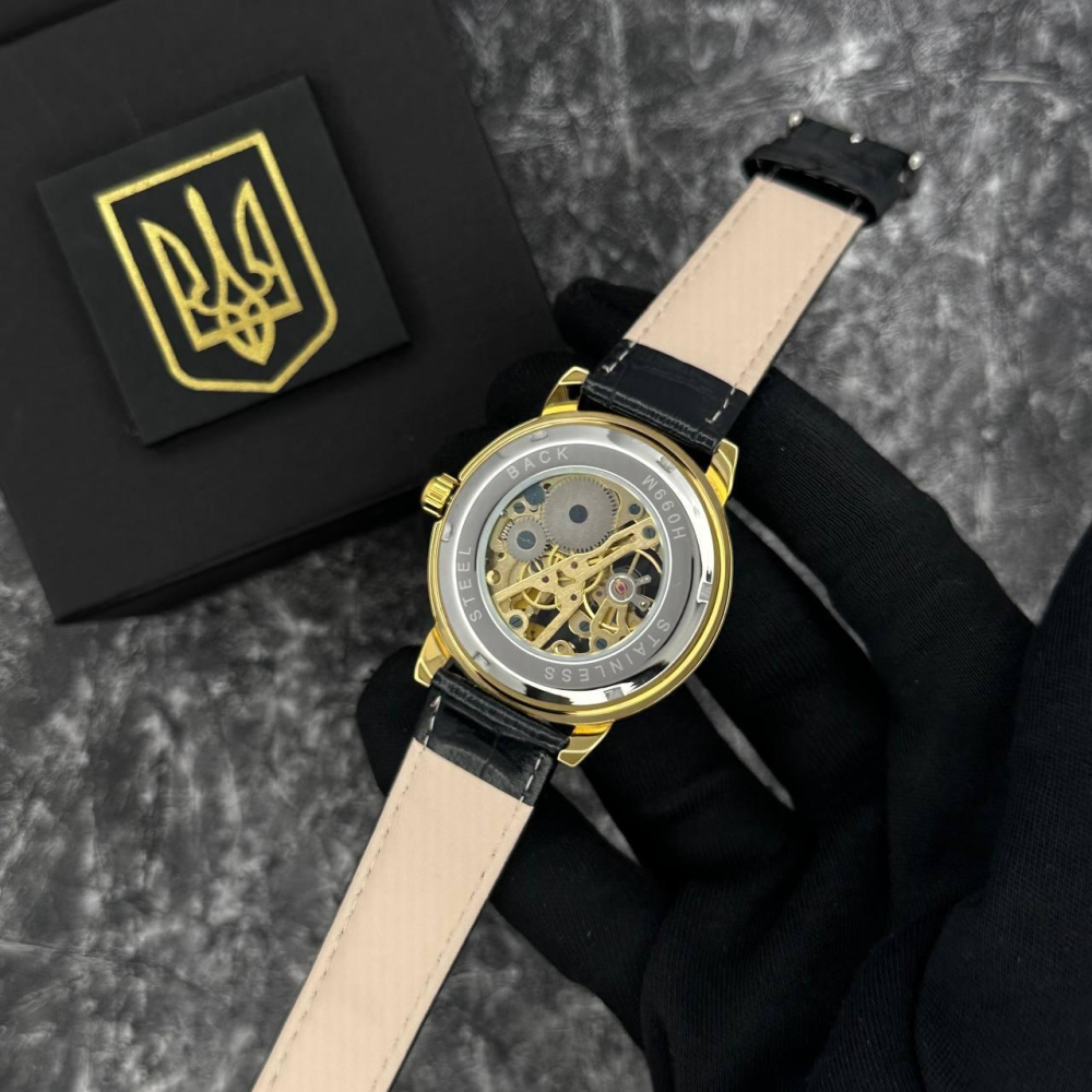 Годинник наручний Patriot 022 Gold-Black Mechanic Вільний бо Укранець