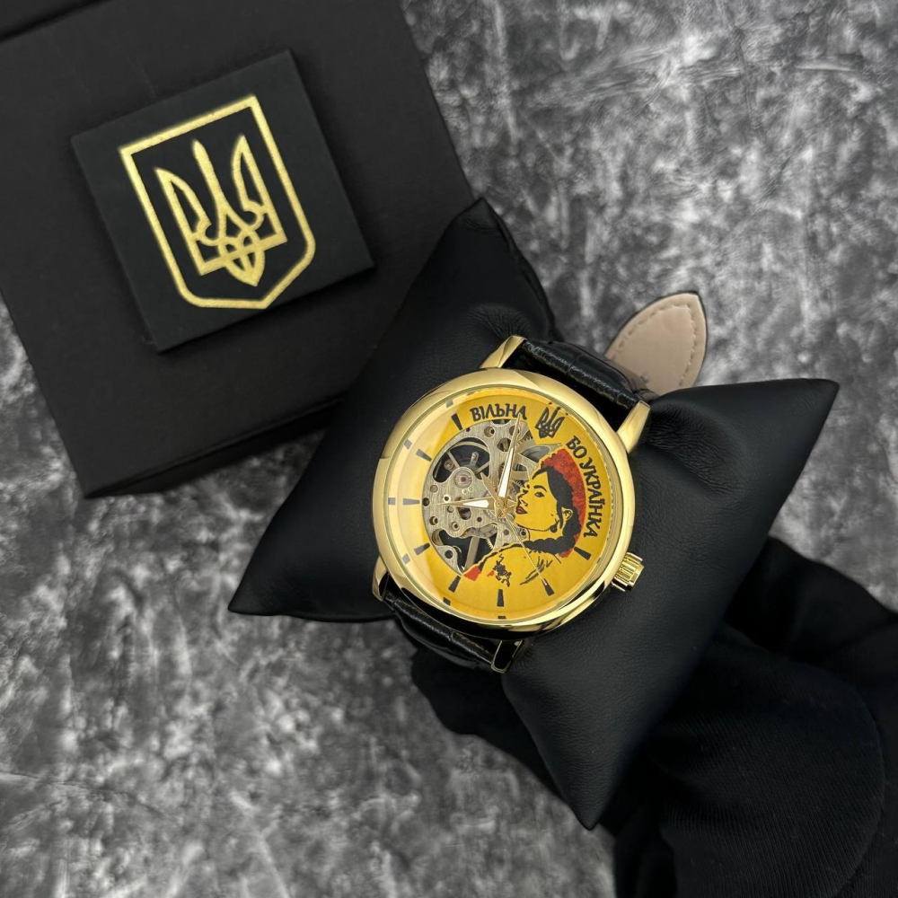 Годинник наручний Patriot 022 Gold-Black Mechanic Вільна бо Українка