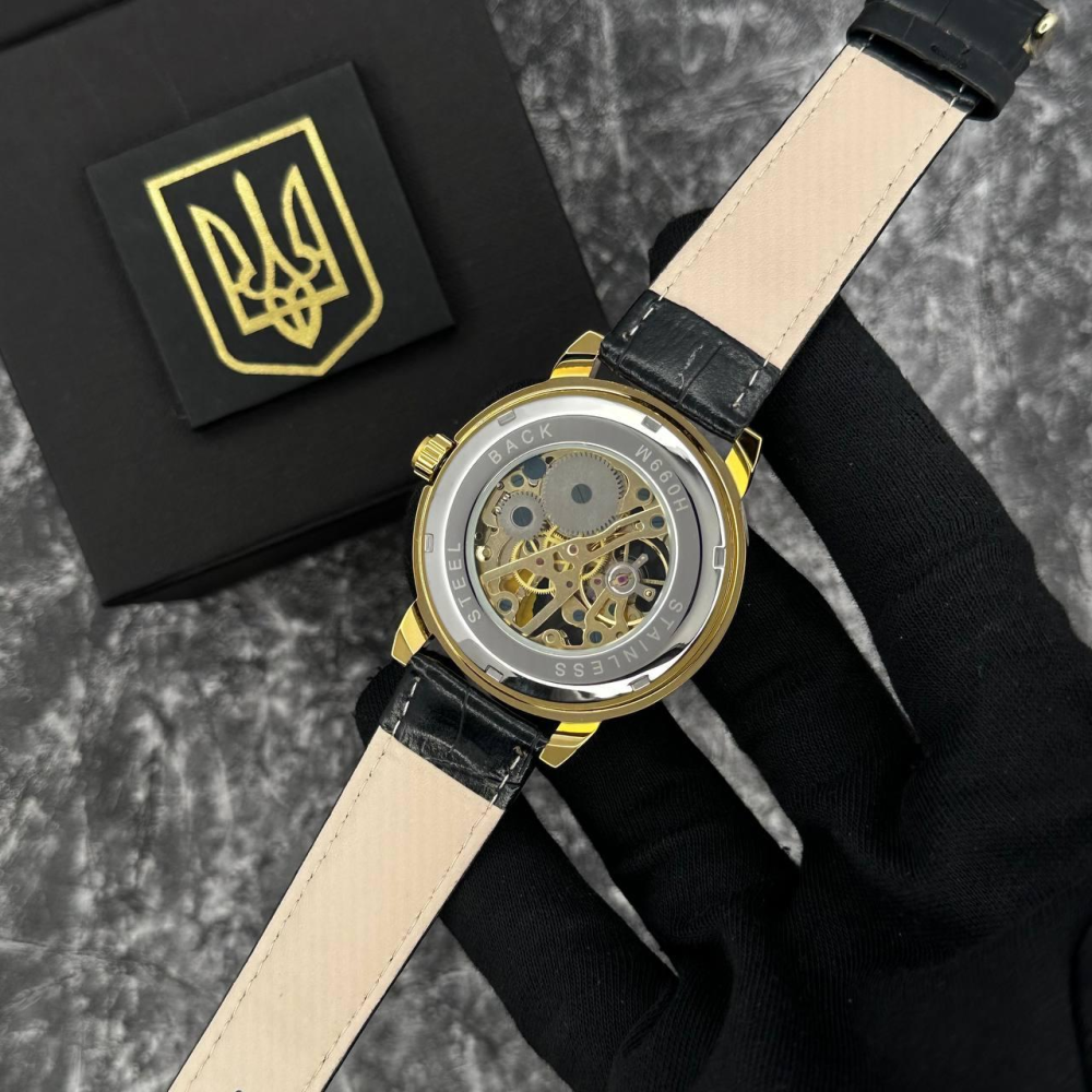 Годинник наручний Patriot 022 Gold-Black Mechanic Вільна бо Українка