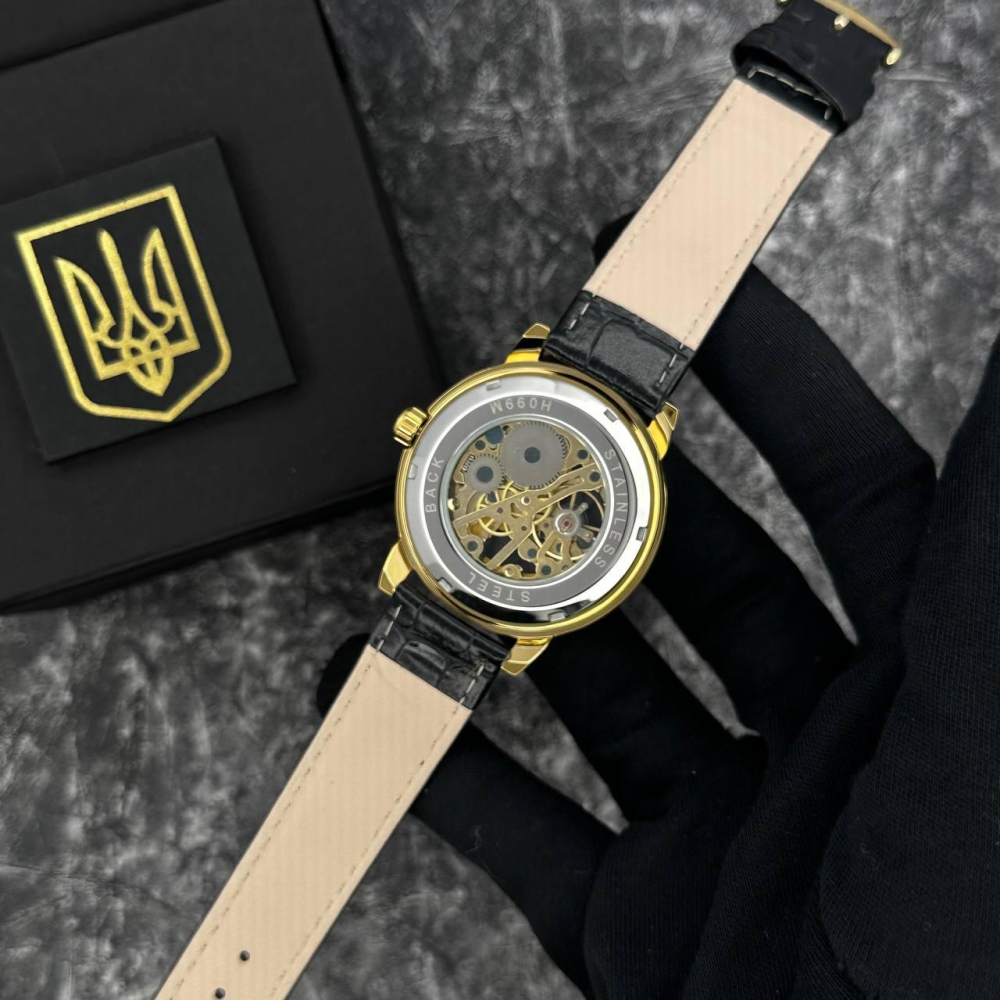 Годинник наручний Patriot 022 Gold-Black Mechanic Я Українець