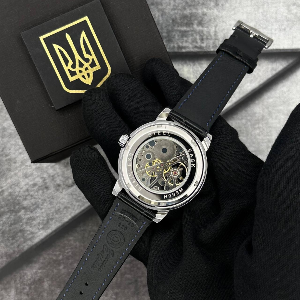 Годинник наручний Patriot 022 Silver-Black Mechanic Вільна бо Українка