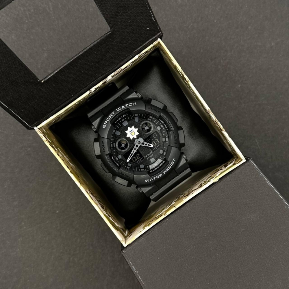 Годинник наручний Patriot 007 Black Police UA + Коробка.