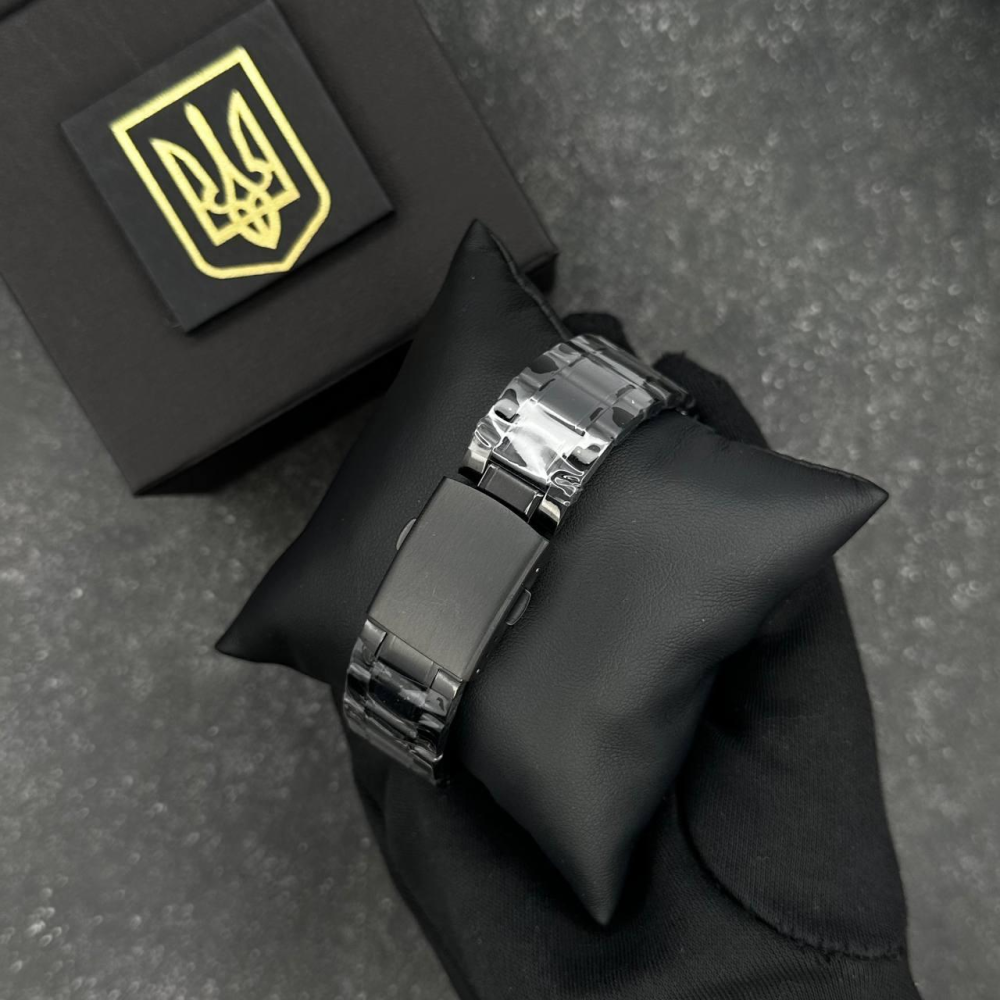 Годинник наручний Patriot 022 Black-Gold Mechanic Metall Не Забуду Дім