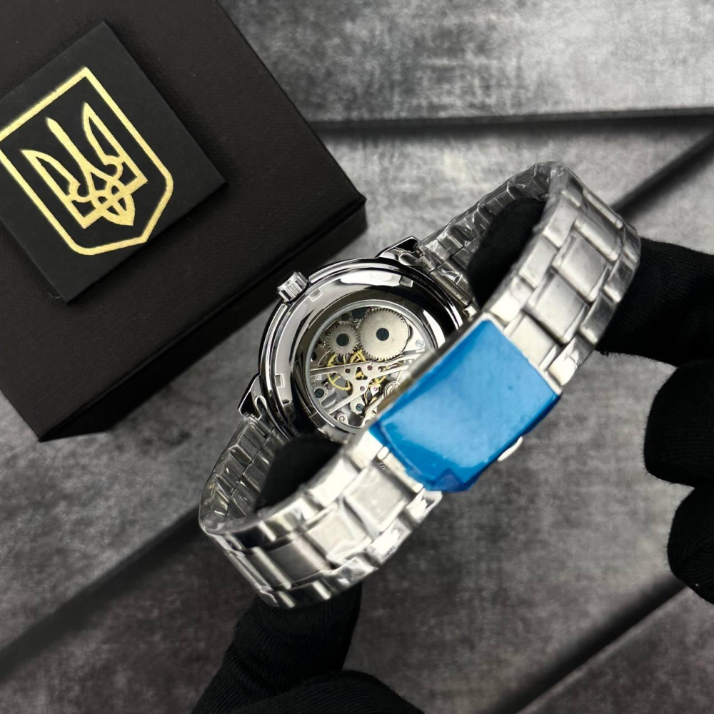Годинник наручний Patriot 022 Silver-White Mechanic Metall Не Забуду Дім