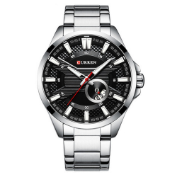 Curren 8372 Silver-Black Curren 8372 Silver-Black
