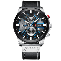 Curren 8346 Silver-Black Curren 8346 Silver-Black