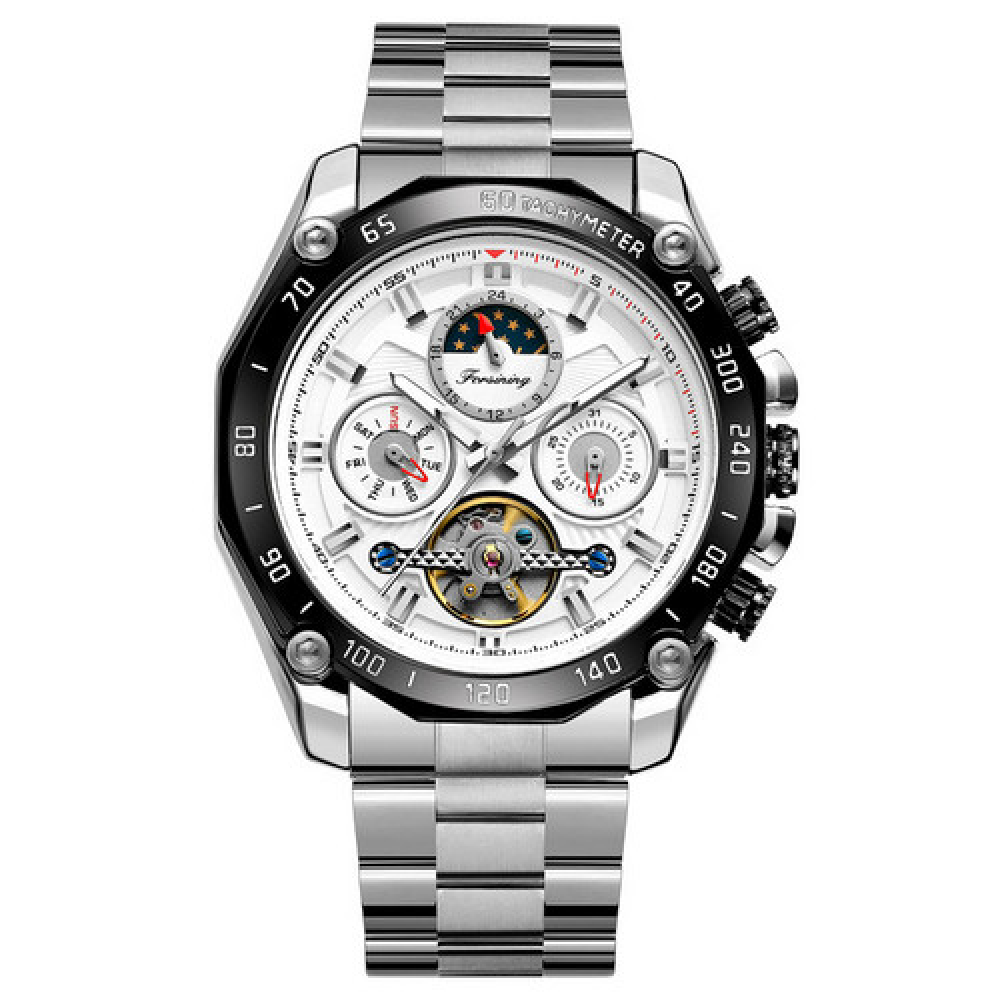Forsining 6913 Silver-White-Black