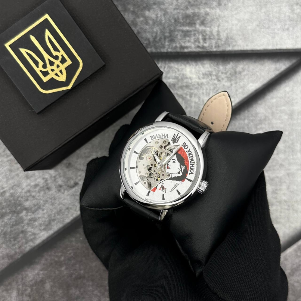 Годинник наручний Patriot 022 Silver-Black Automatics Вільна бо Українка