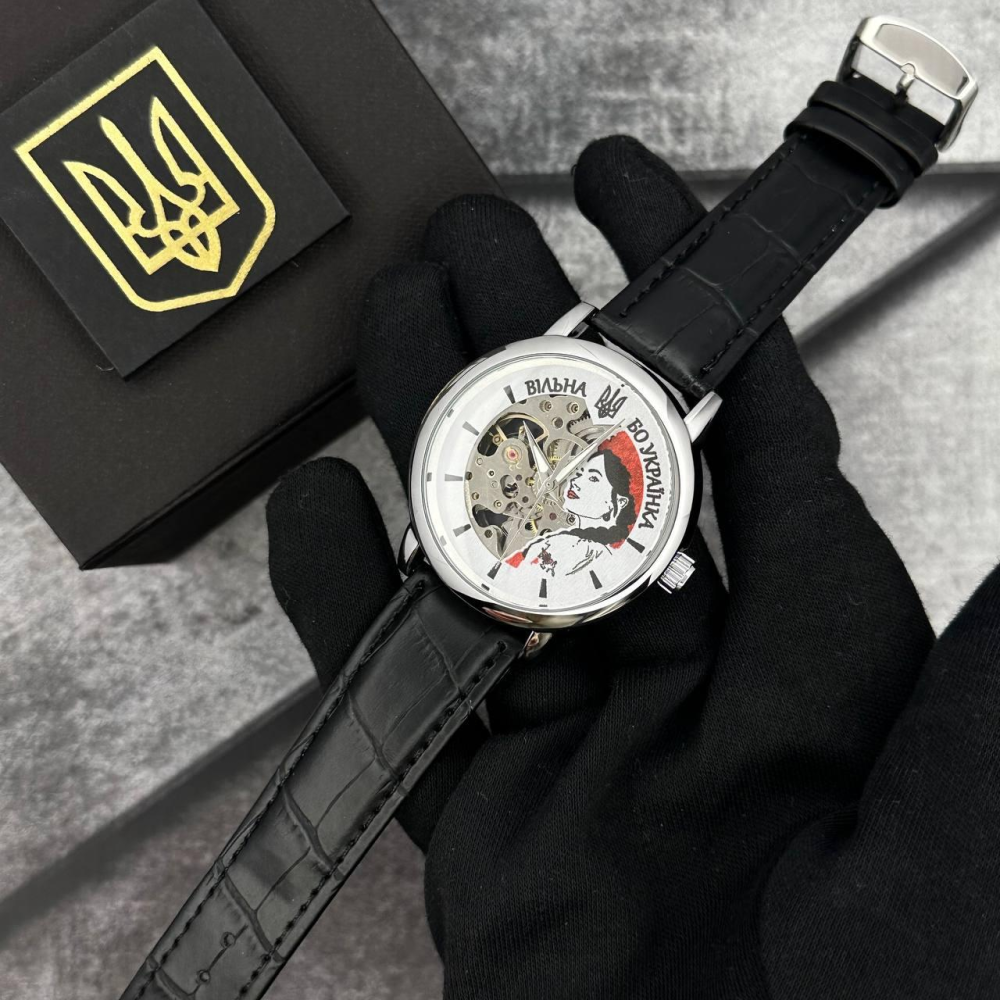 Годинник наручний Patriot 022 Silver-Black Automatics Вільна бо Українка