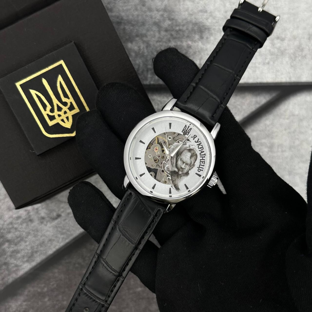 Годинник наручний Patriot 022 Silver-Black Automatics Я Українець