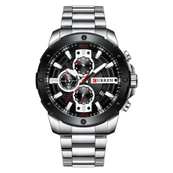 Curren 8336 Silver-Black Curren 8336 Silver-Black