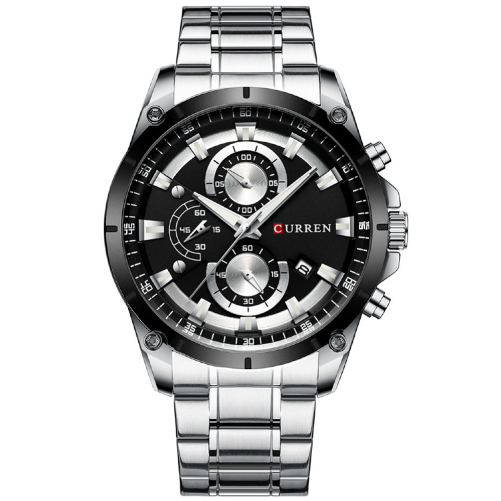 Curren 8360 Silver-Black