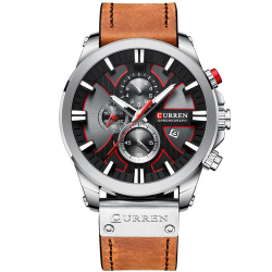 Curren 8346 Brown-Silver-Black Curren 8346 Brown-Silver-Black
