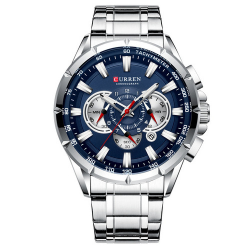 Curren 8363 Silver-Blue Curren 8363 Silver-Blue