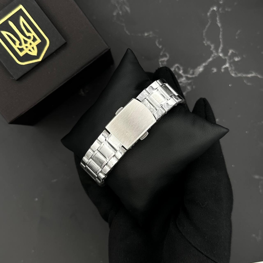 Годинник наручний Patriot 022-3D Не Забуду Дім Silver-Black Steel