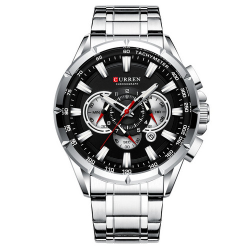 Curren 8363 Silver-Black Curren 8363 Silver-Black