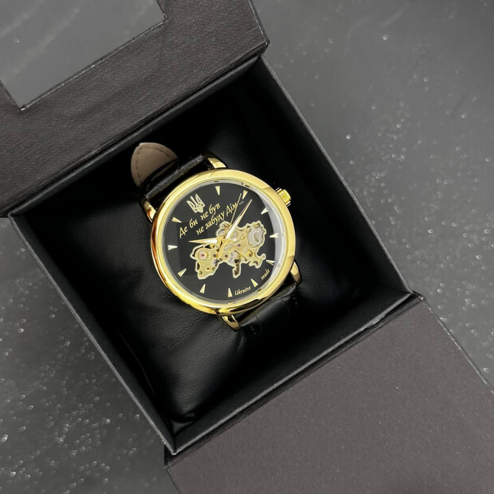 Годинник наручний Patriot 022-3D Не Забуду Дім Gold-Black