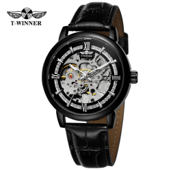 Forsining 8173 All Black-Silver Leather Forsining 8173 All Black-Silver Leather
