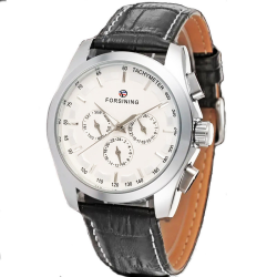 Forsining 6625 Silver-White Leather Forsining 6625 Silver-White Leather
