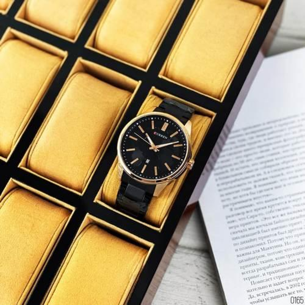 Curren 8366 Black-Gold
