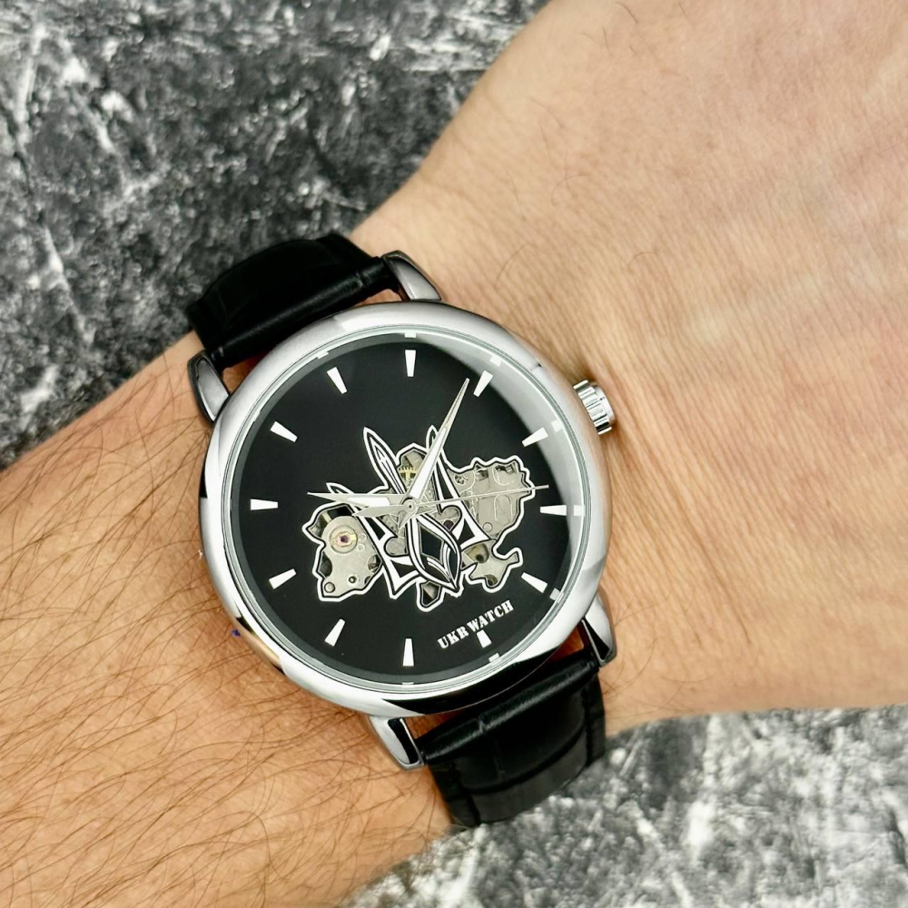 Годинник наручний Ukrwatch Воля Silver-Black