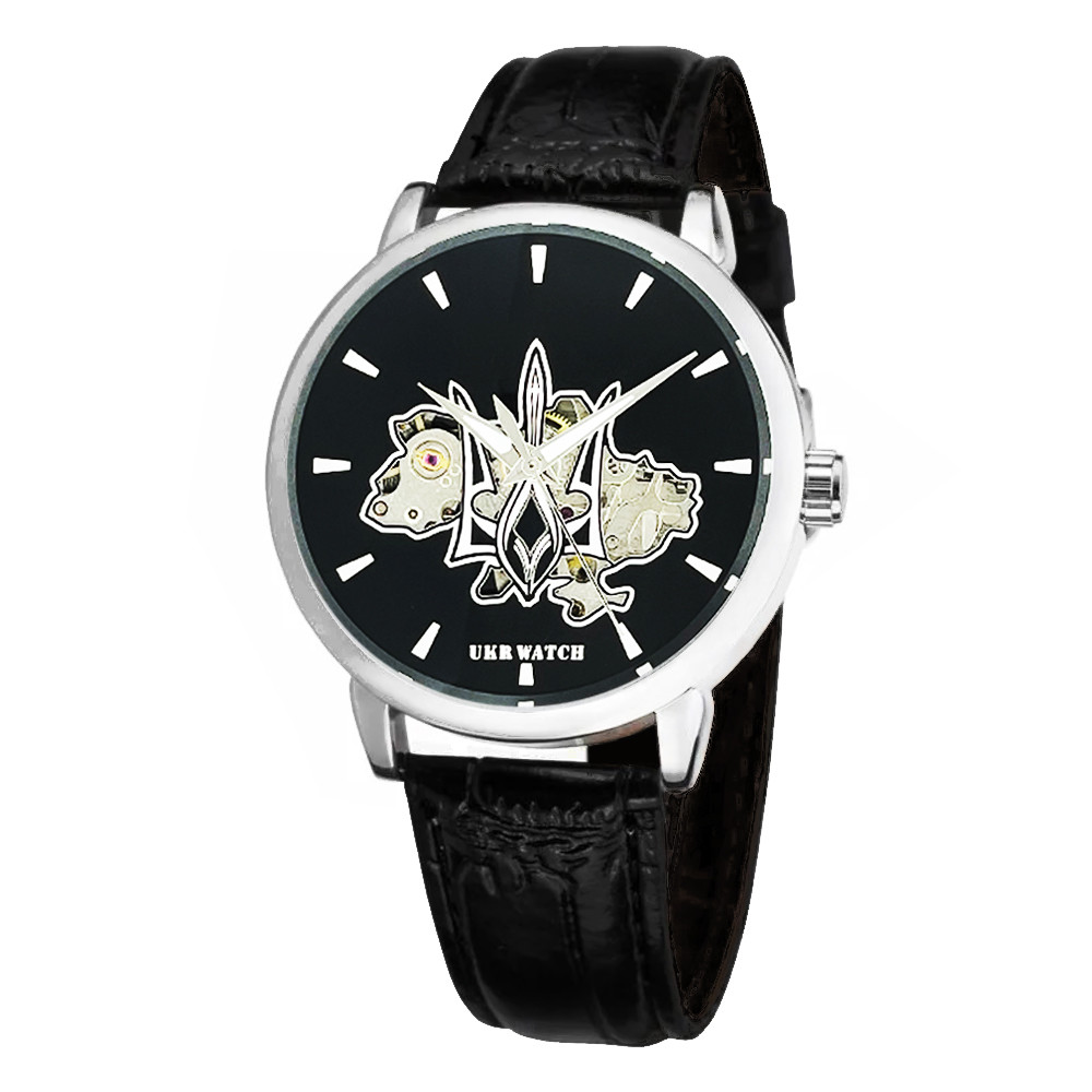 Годинник наручний Ukrwatch Воля Silver-Black