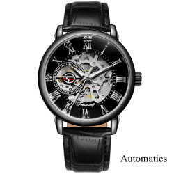 Forsining 8099A All Black Leather Forsining 8099A All Black Leather