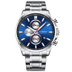 Curren 8368 Silver-Blue-Silver Curren 8368 Silver-Blue-Silver
