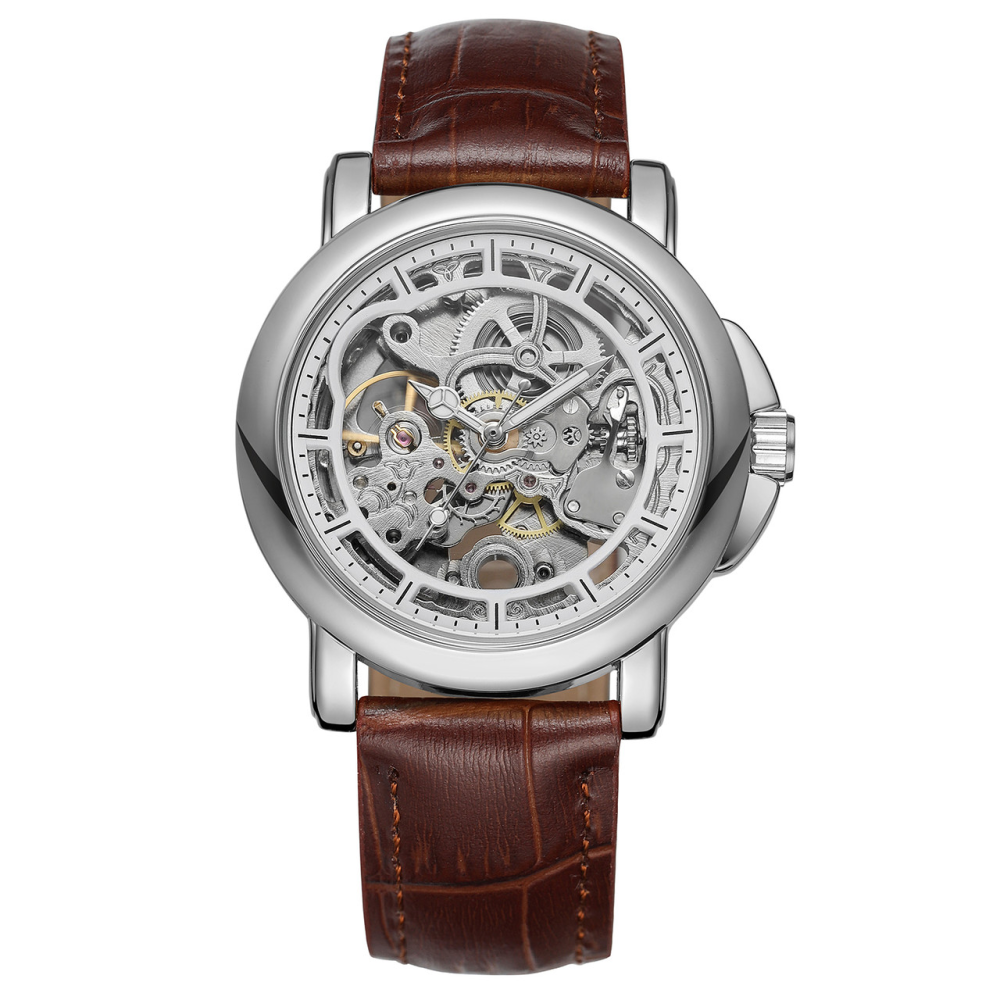 Forsining 8156 Brown-Silver