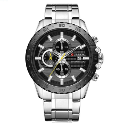 Curren 8334 Silver-Black Curren 8334 Silver-Black