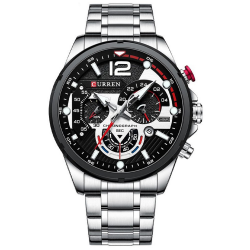 Curren 8395 Silver-Black Curren 8395 Silver-Black