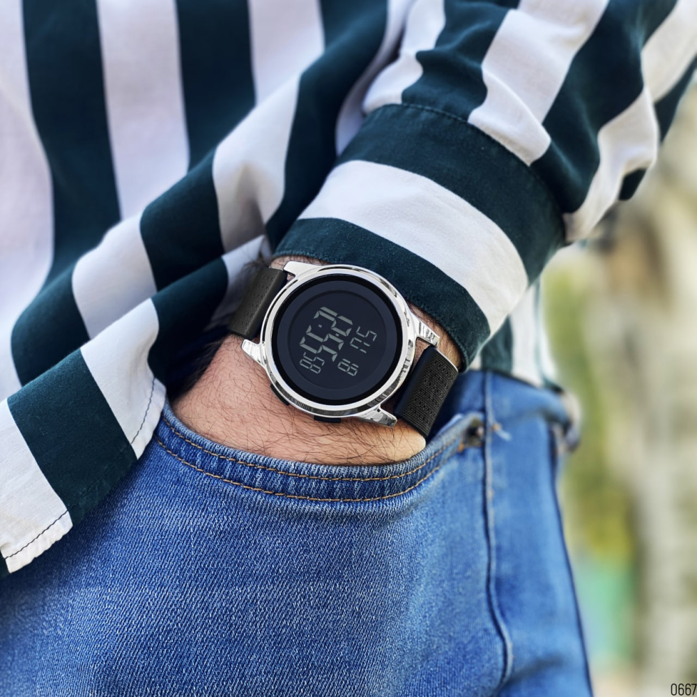 Skmei 1502SI Black-Silver