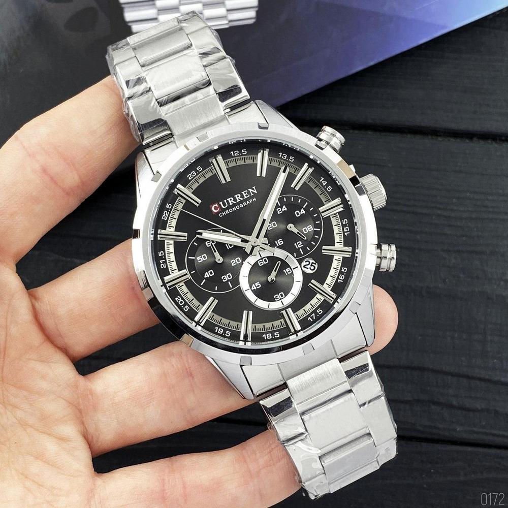 Curren 8355 Silver-Black