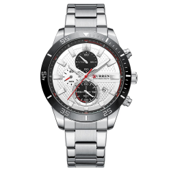 Curren 8417 Silver-Black Curren 8417 Silver-Black
