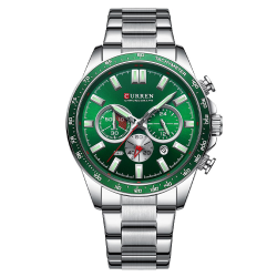 Curren 8418 Silver-Green Curren 8418 Silver-Green
