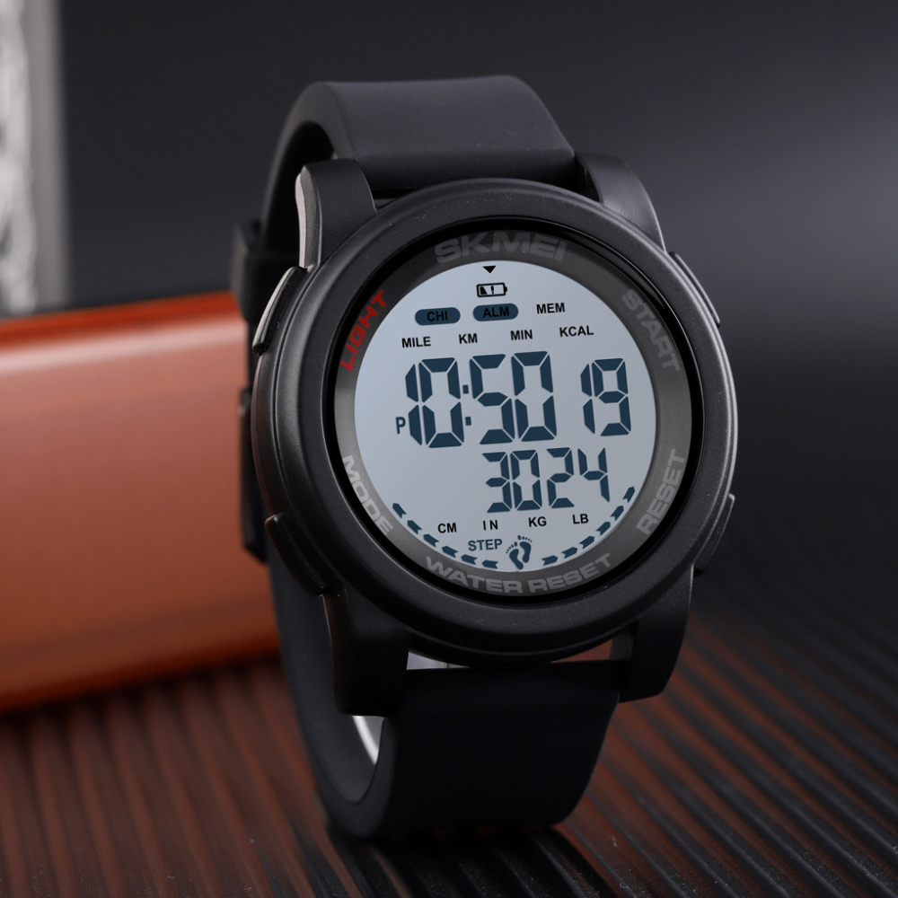 Skmei 1469BKWT Black STOPPED