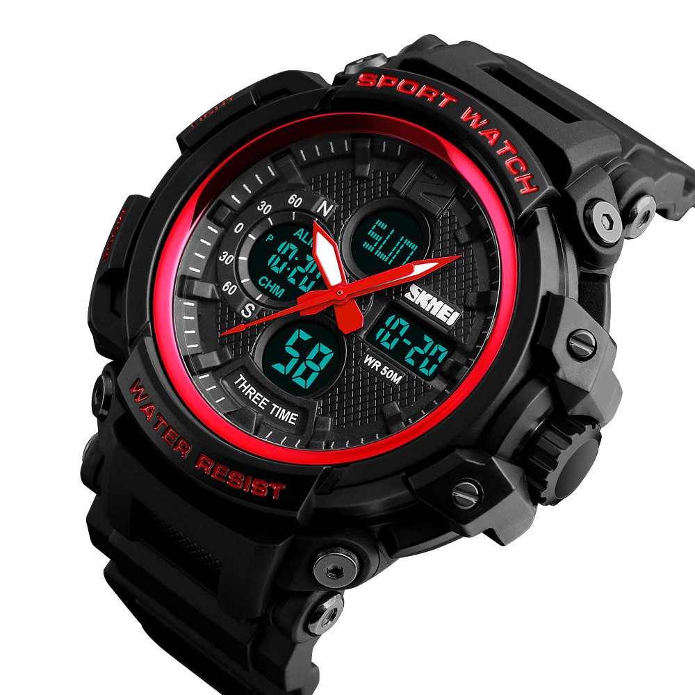 Skmei 1343 (1343RD) Black-Red SALE
