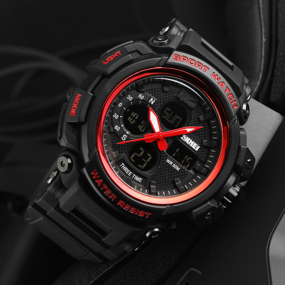 Skmei 1343 (1343RD) Black-Red SALE